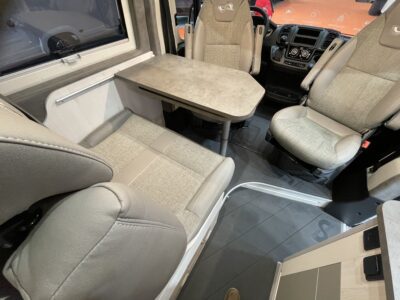 2025 MegaMobil Mega Revolution 640 campervan front lounge