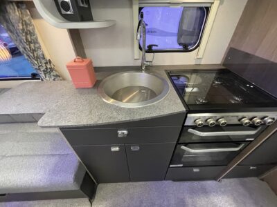 2025 Swift Sprite Alpine 2 caravan kitchen