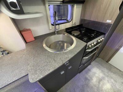 2025 Swift Sprite Alpine 2 caravan kitchen