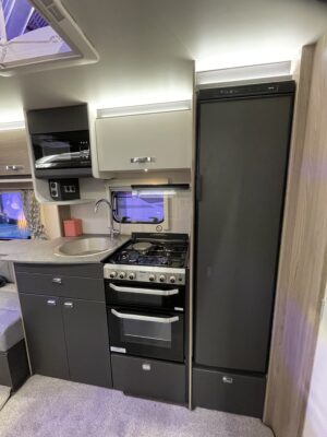 2025 Swift Sprite Alpine 2 caravan kitchen