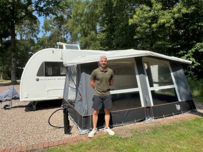 awning set up