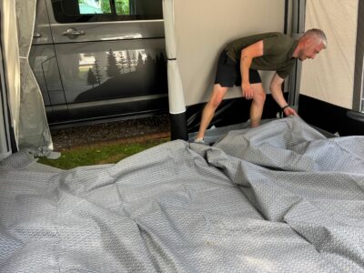 laying carpet