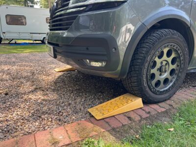 levelling ramps for lining up when returning to pitch