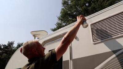 lubricating awning rail