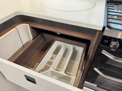 2026 Coachman Lusso II caravan kitchen drawer