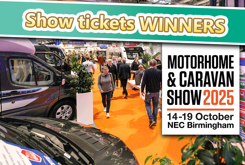 2025 Motorhome & Caravan Show ticket winners