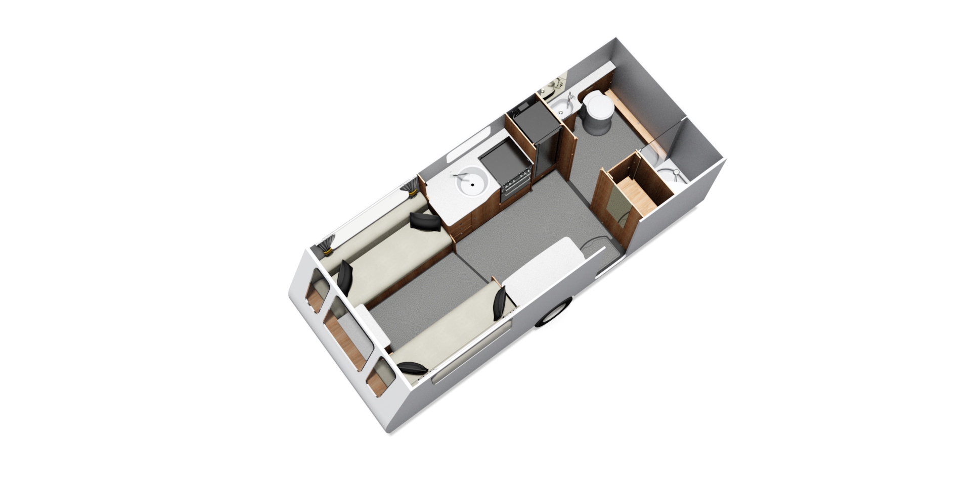 Elddis Whirlwind 520 caravan floorplan