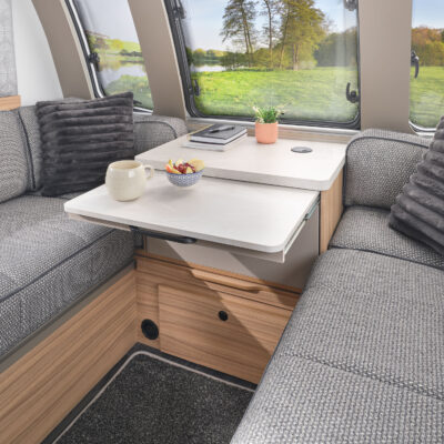 2026 Bailey Phoenix 420 Black edition caravan lounge