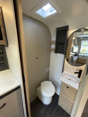 2026 Bailey Phoenix 420 Black edition caravan washroom