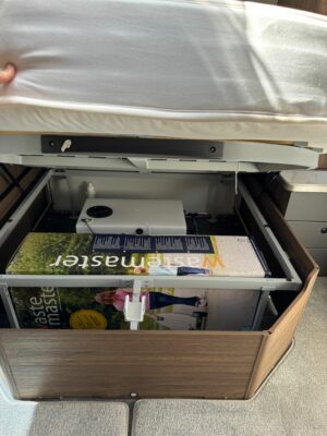 2026 Buccaneer Starliner Barracuda caravan bed storage