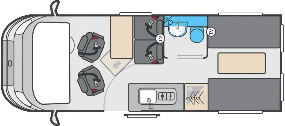 2026 Swift Carrera 144 campervan floorplan 2026 Swift Carrera 144 campervan floorplan