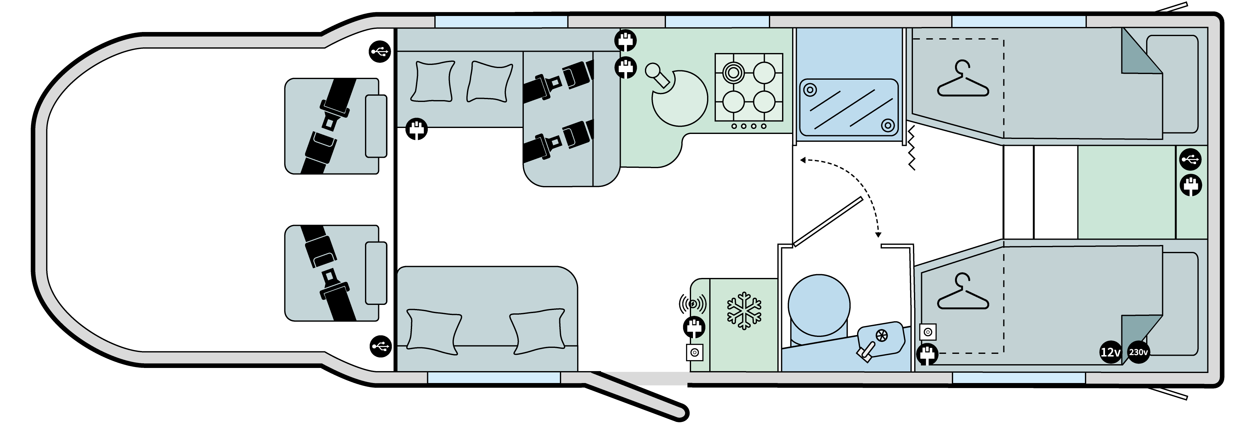 2026 Bailey Autograph 79-4T motorhome floorplan