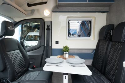 2026 WildAx Equinox campervan dining area