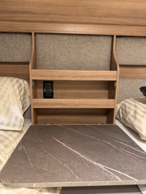 2026 Bailey Autograph 79-4T motorhome bedroom shelves