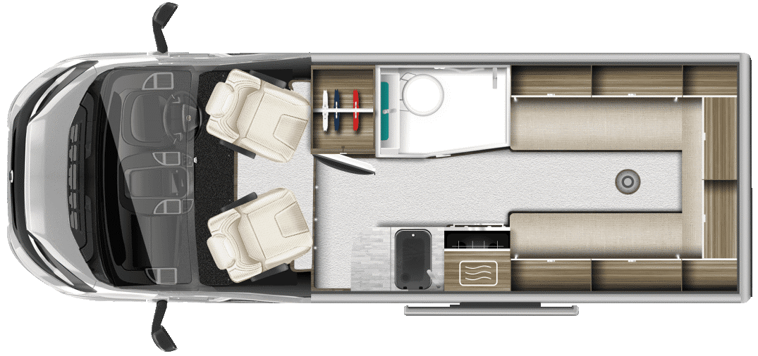 2026 Auto-Trail V-Line 610 Sport campervan floorplan 2026 Auto-Trail V-Line 610 Sport campervan floorplan