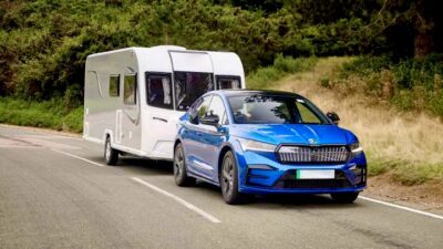 Skoda Enyaq EV towing