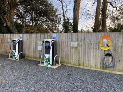 EV charging at Concierge Camping near Chichester