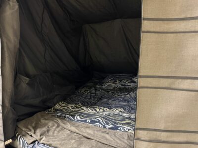 2026 Camp-let Passion trailer tent bedroom area