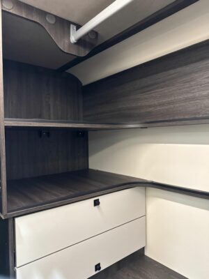 2026 Mobilvetta Kea Kompakt 55 motorhome wardrobe