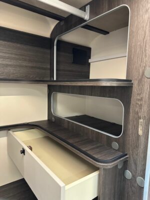 2026 Mobilvetta Kea Kompakt 55 motorhome wardrobe