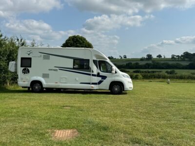 motorhome on campsite