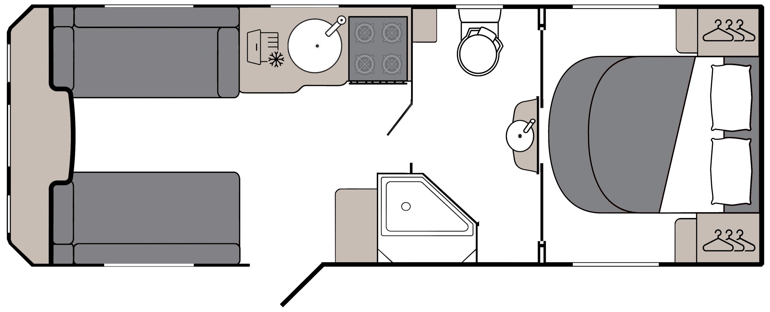2026 Coachman VIP 545 caravan floorplan