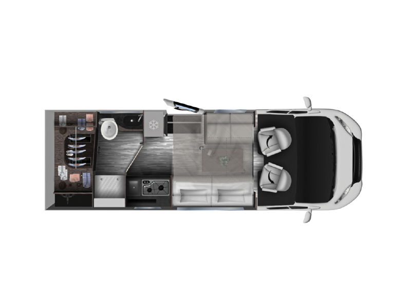 2026 Mobilvetta Kea Kompakt 55 motorhome floorplan 2026 Mobilvetta Kea Kompakt 55 motorhome floorplan