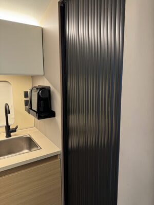 washroom tambour door