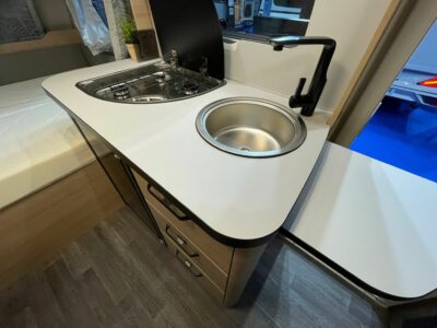2026 Weinsberg CaraOne 390 QD caravan kitchen