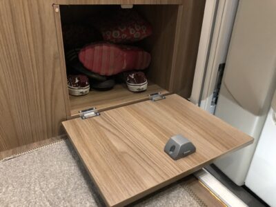 motorhome shoe cupboard