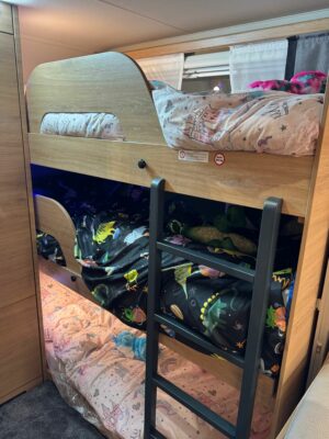 2026 Knaus Sudwind 580 QS caravan triple bunk bed