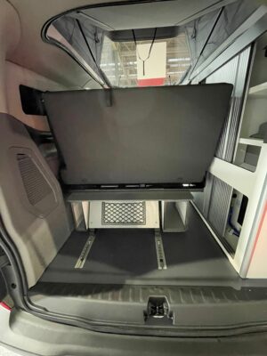 2026 Panama P/10E Hybrid campervan behind seats