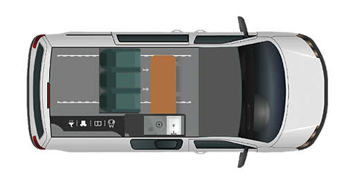 2026 Panama P/10E Hybrid campervan floorplan 2026 Panama P/10E Hybrid campervan floorplan