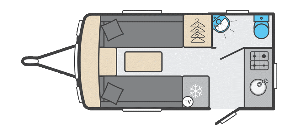 2026 Swift Challenger 390 caravan floorplan