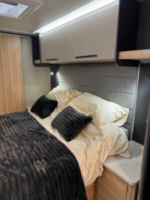 2026 Bailey Pegasus Black Bologna caravan bed