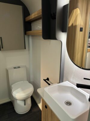 2026 Bailey Pegasus Black Bologna caravan washroom