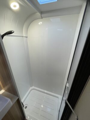 2026 Bailey Pegasus Black Bologna caravan shower