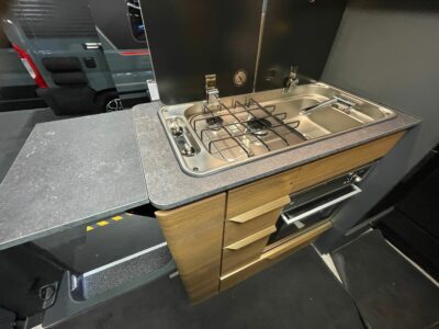 2026 Adria Supertwin 600 SPB campervan kitchen