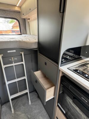 2026 Auto-Trail Expedition 68 XL campervan kitchen drawers
