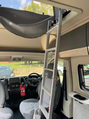 2026 Auto-Trail Expedition 68 XL campervan ladders to pop up bed