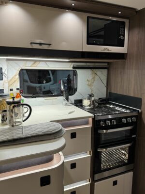 2026 Coachman Lusso IV caravan kitchen