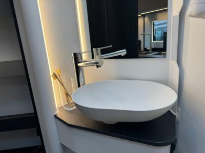rotating sink in the new 2027 Adria Compact Select motorhome