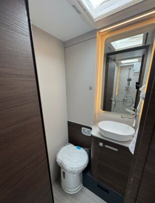 New 2027 Adria Coral washroom