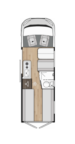 2026 Benivan 122P campervan floorplan 2026 Benivan 122P campervan floorplan