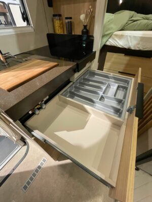 2026 Bürstner Signature SFT 7.5 motorhome kitchen drawer