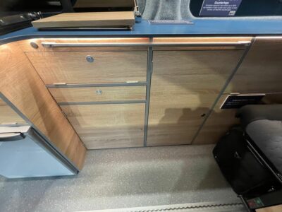 2026 Jerba Cromarty campervan kitchen storage