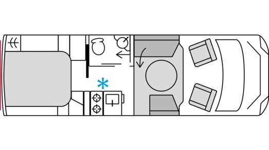 2026 Bürstner Signature SFT 7.5 motorhome floorplan 2026 Bürstner Signature SFT 7.5 motorhome floorplan