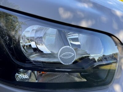 Headlight deflector sticker