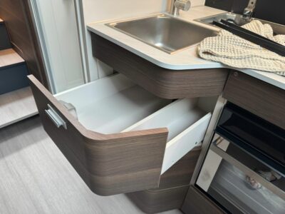 2027 Adria Coral Supreme 670 SL motorhome kitchen