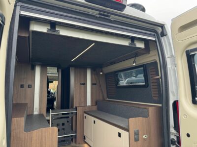 2027 Coachman Veloce VR65 campervan rear doors open